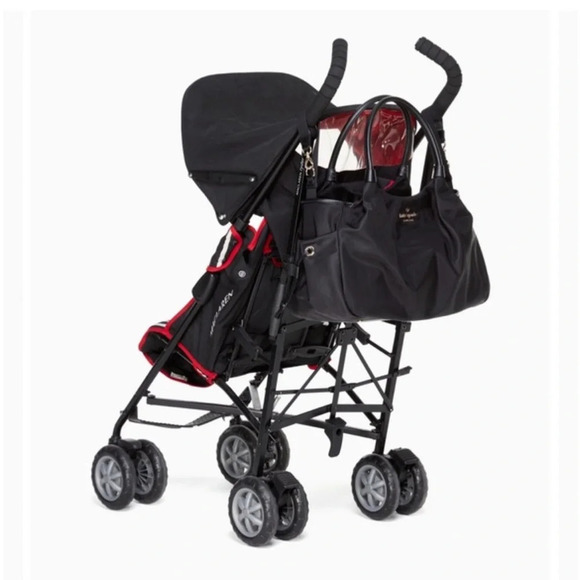 Kate Spade Stevie Two-handle Diaper Bag Black Nylon, 7” x  13” x 11” - Picture 4 of 15